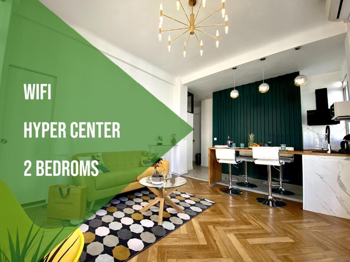 2 Bedroom - Hyper Center - Kitchen - Tramway - Balcony - Air Conditioner - Wifi Nice Luaran gambar